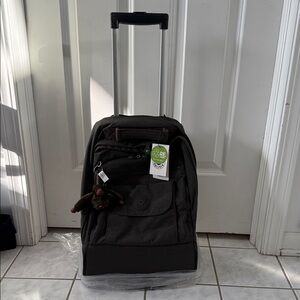Kipling Field Green Rolling Travel Bag